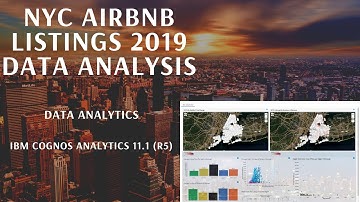 NYC AirBnB Listings 2019 Dashboard Presentation (IBM Cognos Analytics 11.1)