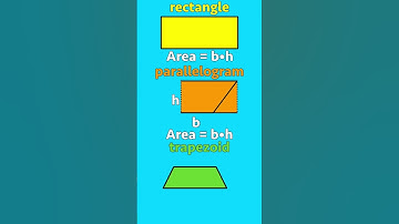 Area of a parallelogram and trapezoid #shorts
