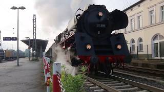 Dampfschnellzug im Bahnhof Unna (2019)