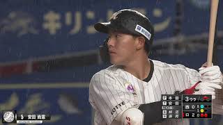 【開花目前】安田尚憲 降雨ノーゲームも『2打席連続タイムリー』
