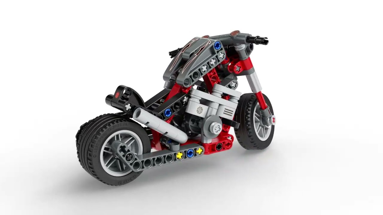 LEGO Technic 42132 - La moto, Maquette à Construire 2 en 1, Jouet