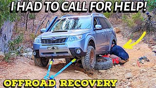 Broken And Stranded Offroad Recovery Subaru Forester XT on pine plantation tracks and trails