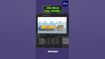 How to Create Animate a Loading a Truck in After Effects Tutorial #aftereffects #animation #shorts