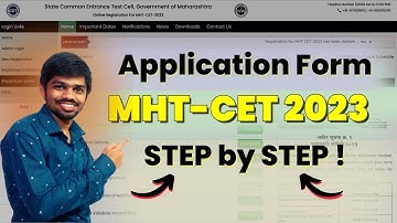 एकदम सविस्तर !! MHT CET 2023 Application Form STEP BY STEP