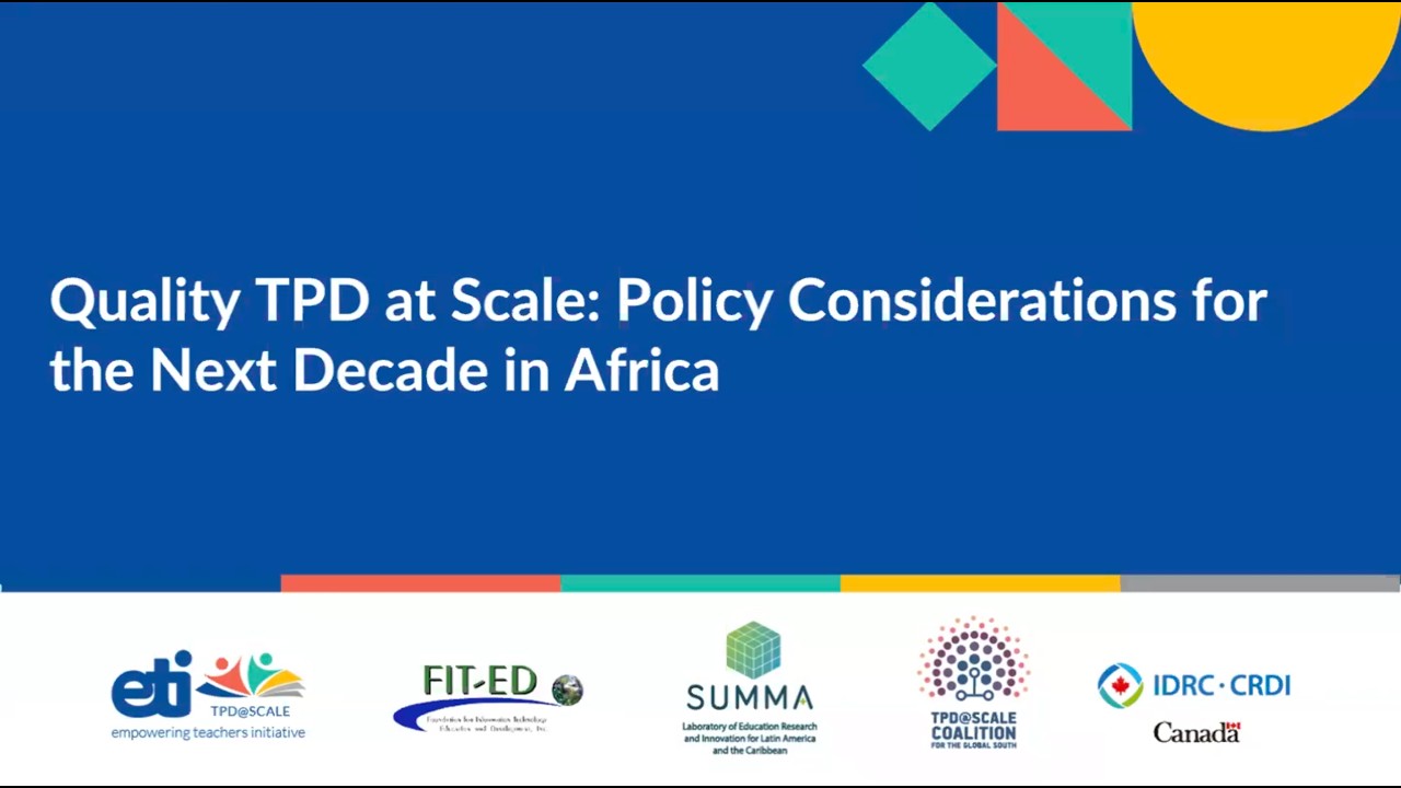 Quality TPD at Scale: Policy Considerations for the Next Decade in Africa