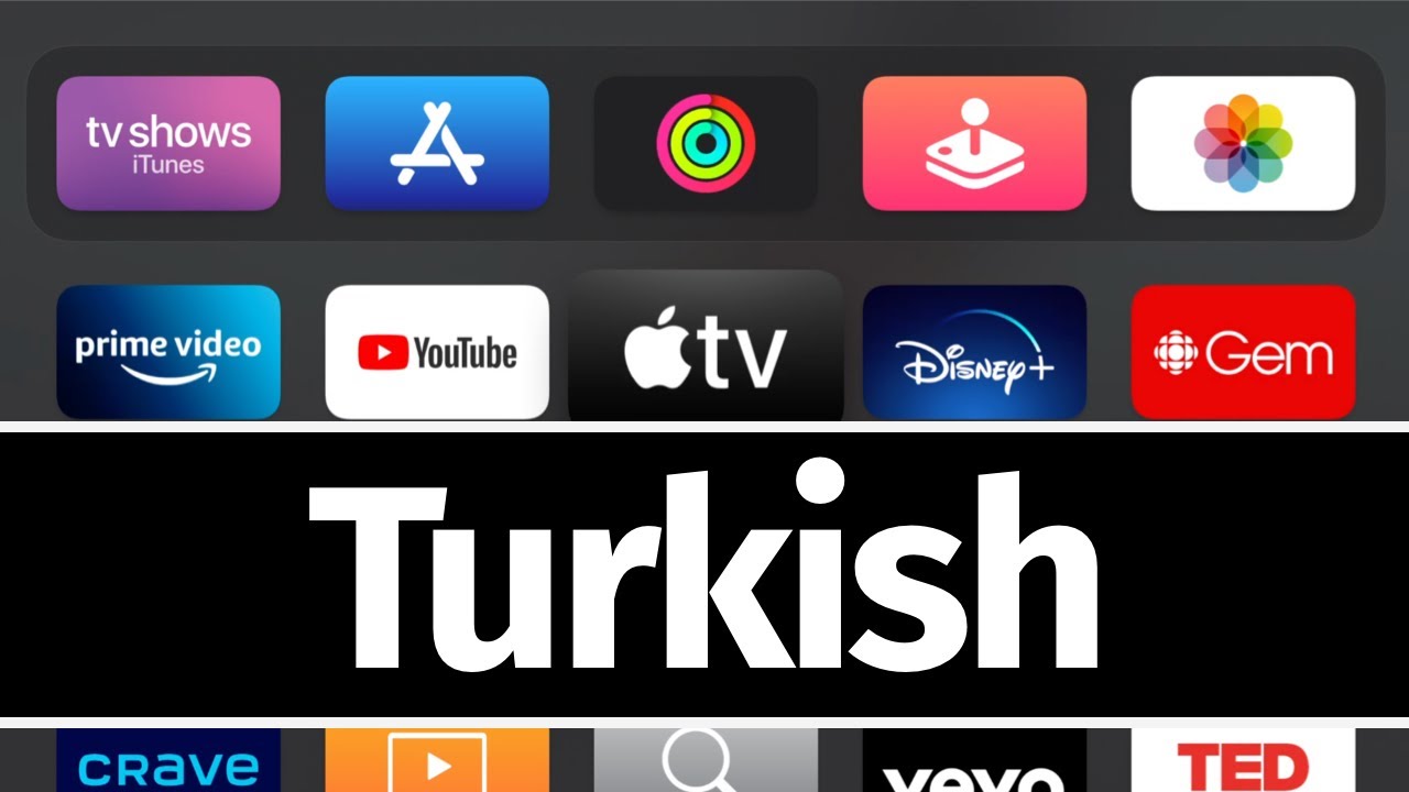 How to Change Apple TV Language to Turkish | Apple TV 4K - YouTube