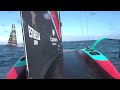 Louis Vuitton 37th America's Cup Race 6 Starboard Entry Stern Camera - Emirates Team New Zealand