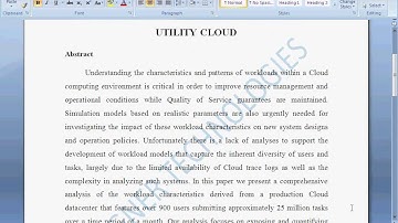 ANALYSIS, MODELING AND SIMULATION OF WORKLOAD PATTERNS IN A LARGE SCALE UTILITY CLOUD