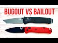 КРУГОМ ОБМАН!? НОЖ BUGOUT (S30V) vs BAILOUT (3V) BENCHMADE