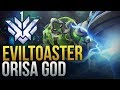 Eviltoaster  rank 1 world orisa  na tank god  overwatch montage