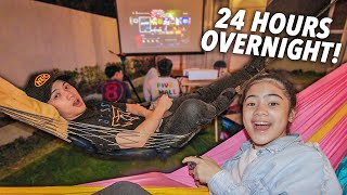 24 Hours OVERNIGHT In A HAMMOCK (Duyan!) | Ranz and Niana