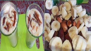 khajoor and banana with Almond milkshake|Dates milkshake Recipe| SYED Adeeb food secrets
