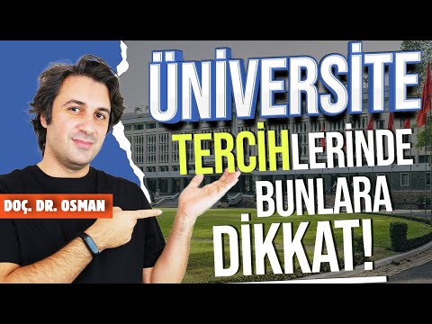 ÜNİVERSİTE TERCİH DÖNEMİNDE BUNLARA DİKKAT! | Doçentten Tavsiyeler📌