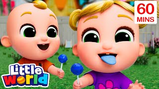 🍭 Color Lollipop Song 🍭 | BEST OF @LittleWorld | Sing Along With Me!