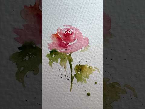 ROSE painting watercolor