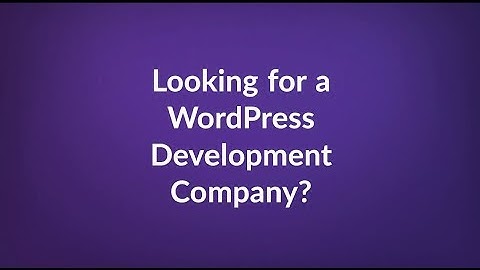 WordPress Development Services - WordPress Development Company India