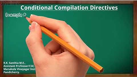 Conditional Compilation Directives