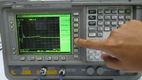 Agilent E4404B Spectrum Analyzer,  Basical testing .