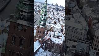 Copenhagen Looks Awesome Covered In Snow - Winter Flight - Copenhagen - 4K - #Drone  #Dji #Denmark