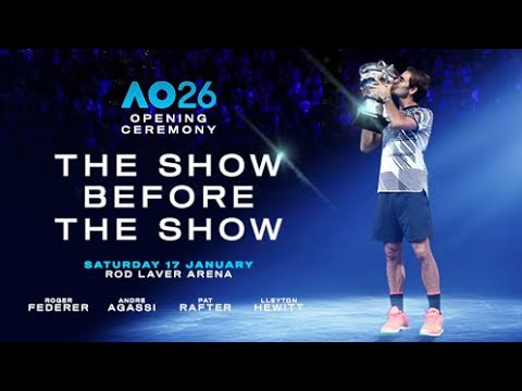 Ceremonia de apertura del AO26 con Roger Federer