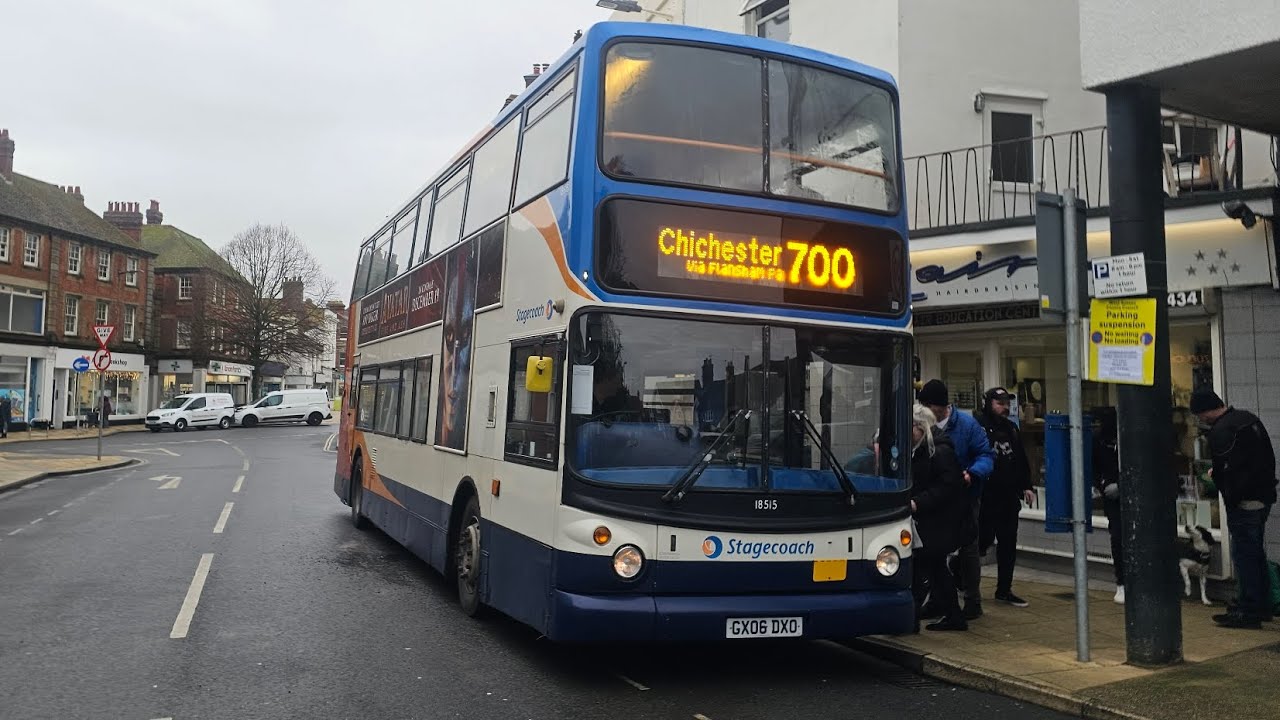 Rare | Onboard | Stagecoach South ALX400 | 18515 GX06 DXO | 700