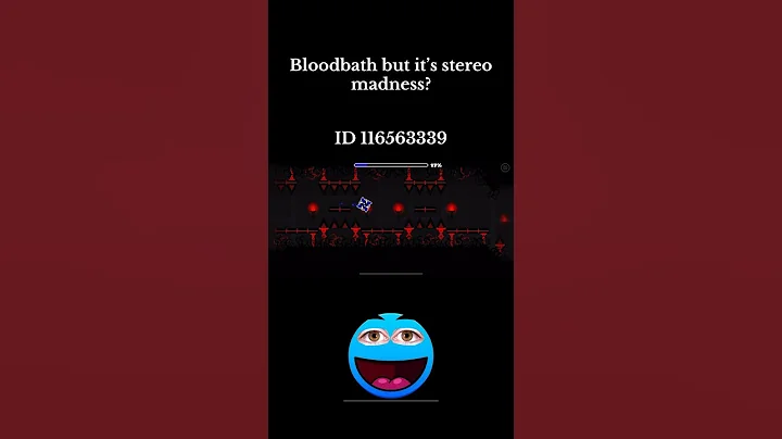 Bloodbath but it’s stereo madness #geometrydash #gd #gdupdate #bloodbath #stereomadness #shorts