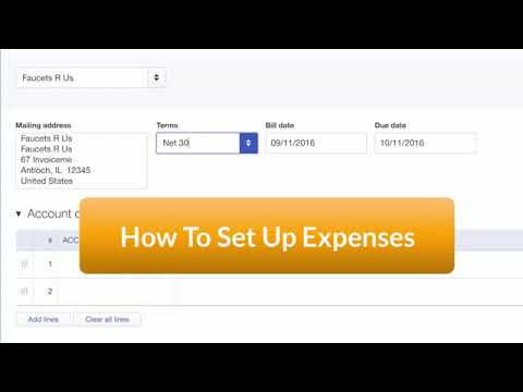 Lesson 21 How To Enter Bills In QuickBooks Online - YouTube