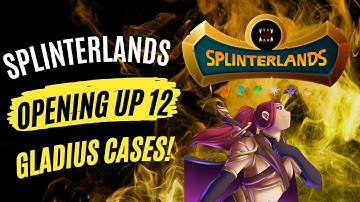 Splinterlands! Opening Up 12 Gladius Cases!
