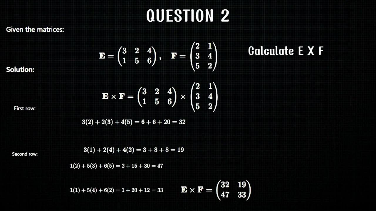How to Multiply a 2x3 Matrix: An Easy Guide! - YouTube