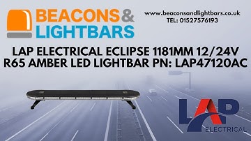 LAP Electrical Eclipse 1181mm 12/24v r65 Amber LED Lightbar PN: LAP47120AC
