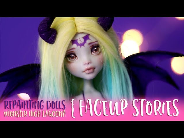 Repainting Dolls - Halloween Special MH Lagoona - Faceup Stories ep.57