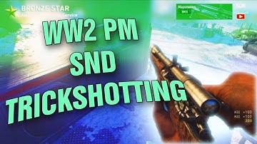 CoD WW2 PM S&D TRICKSHOTTING! (I HIT A SICK WALLBANG)