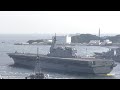 【4K】2021 0831 海上自衛隊 横須賀基地 DDH-183 いずも出港