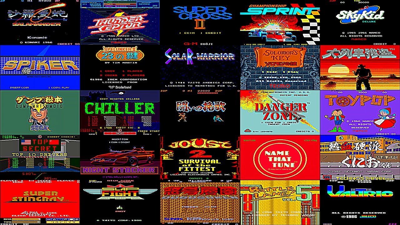 AC】Vol.15 アーケードゲーム 1986年度 PART② Irem Capcom Konami