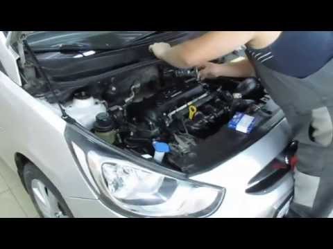 Замена свечей хендай солярис