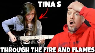 WHO IS SHE?? | Tina S - Through The Fire And Flames (DRAGONFORCE Cover) | Reaction!
