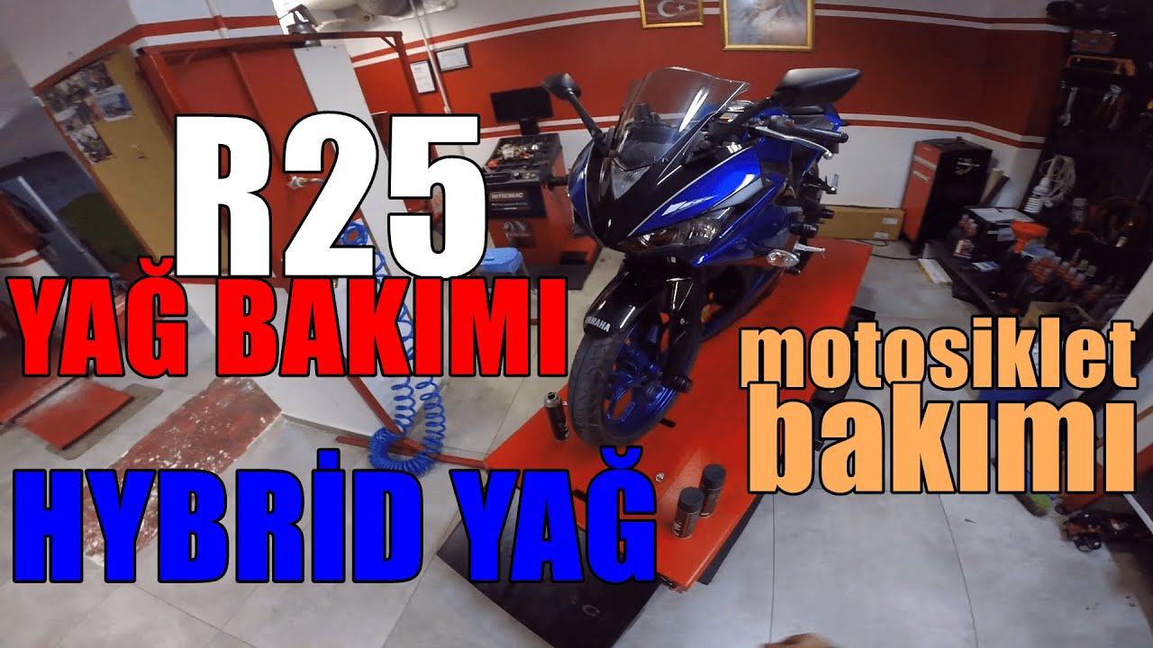 MOTOSİKLET BAKIMI ( HYBRİD YAĞ ) / R25 YAĞ DEĞİŞİMİ / MOTOVLOG #46 ...
