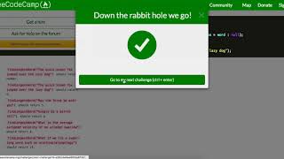 Free Code Camp Basic Algorithms Part 1