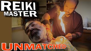 Asmr Fire Head massage and upper body massage by REIKI MASTER 💈Neck cracking 💈Asmr Relaxation