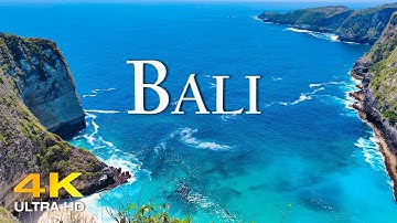 FLYING OVER BALI (4K UHD) - Amazing Beautiful Nature Scenery with Relaxing Music for Stress Relief