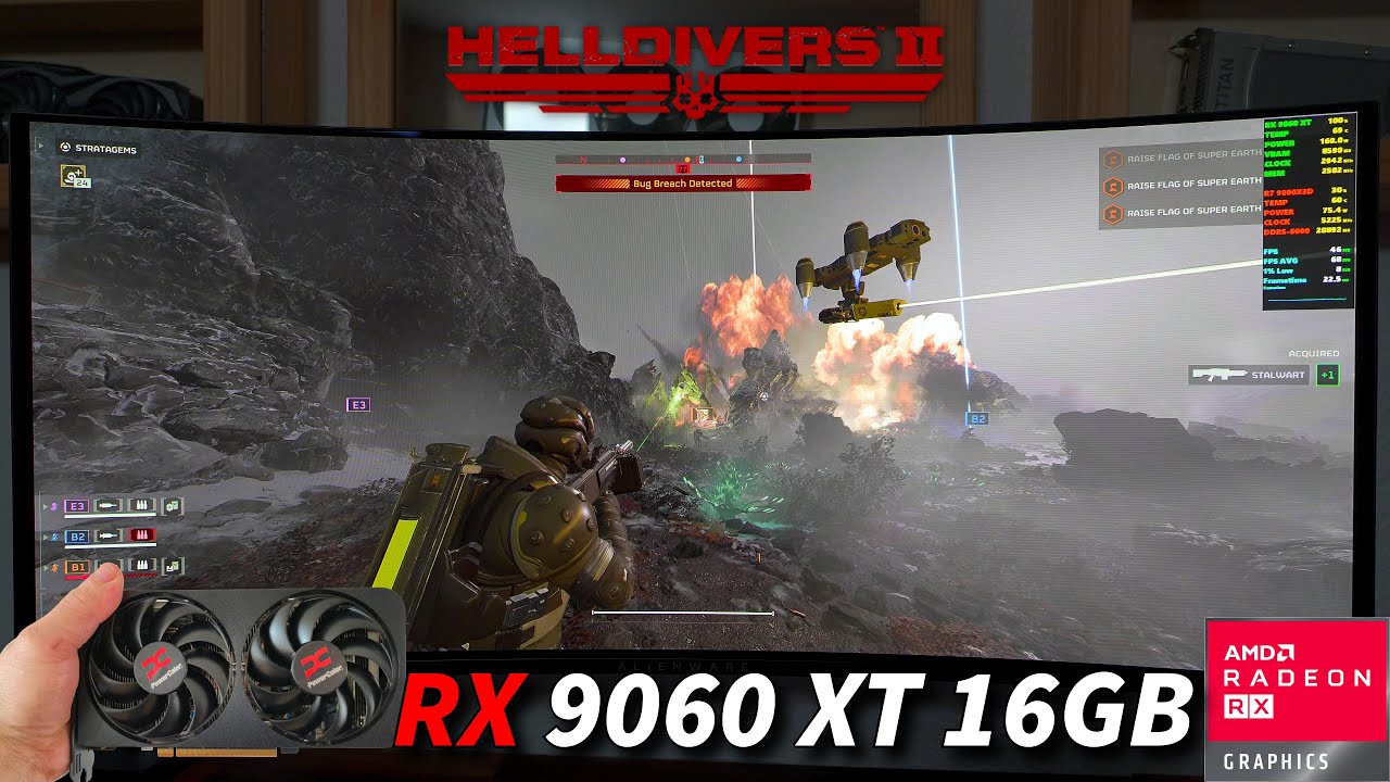 Helldivers 2 - RX 9060 XT 16GB - Ryzen 7 9800X3D | Alienware