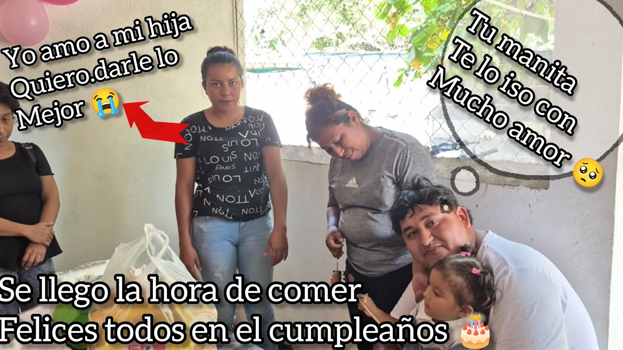 Llego nenon con la comida Muy feliz con karen asi selebramos su cumpleaños 🎂doña viki 3nput4d4 🤬 