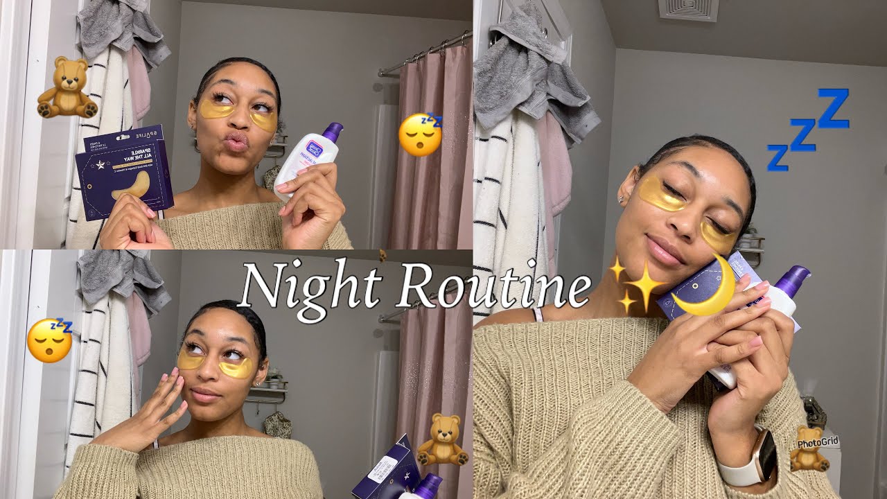 Skin Care Routine Lightening Dark Circles 🧸 🌙 YouTube