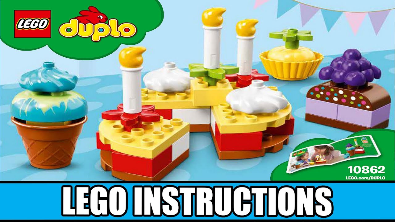 LEGO Instructions - Duplo - 10862 - My First Celebration - YouTube