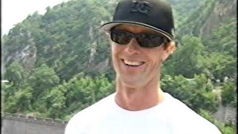 Danny Way jumps over that big wall in China 2005