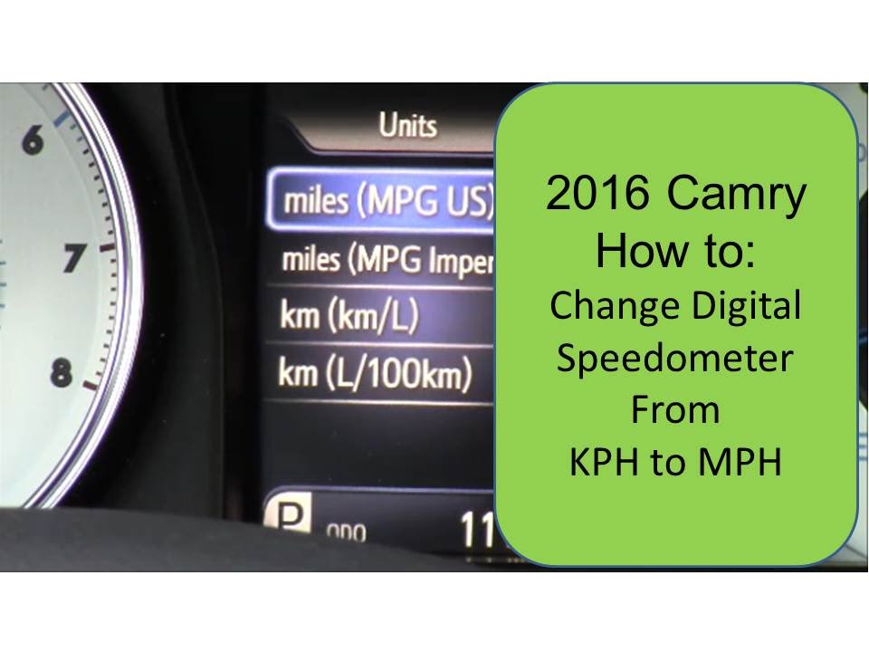 2019 Toyota Camry Digital Speedometer 