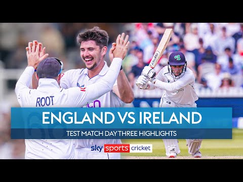 England clinch 10-wicket win! | England vs Ireland | Day Three Highlights