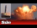 Elon Musk’s starship rocket goes up in flames