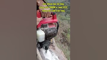 máy khoan đục bê tông khoan đá xanh trên rừng công suất 2000W cực khoẻ#maykhoanbetong #mayducbetong