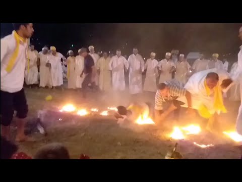 أخطر عيساوة احترق بنار